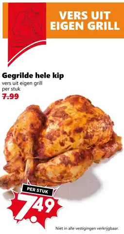Coop Gegrilde hele kip aanbieding