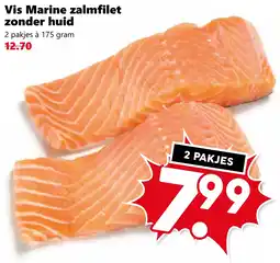 Coop Vis Marine zalmfilet zonder huid aanbieding