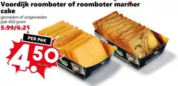 Coop Voordijk roomboter of roomboter marmer cake aanbieding