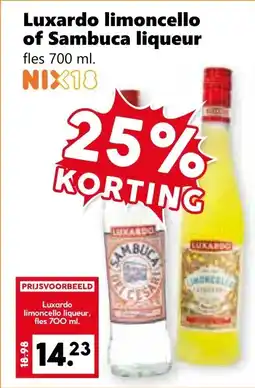Coop Luxardo limoncello of Sambuca liqueur aanbieding