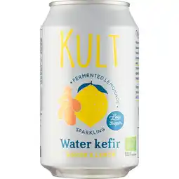 Jumbo Kult Sparkling Water Kefir Ginger & Lemon 33 cl aanbieding