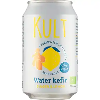 Jumbo Kult Sparkling Water Kefir Ginger & Lemon 33 cl aanbieding