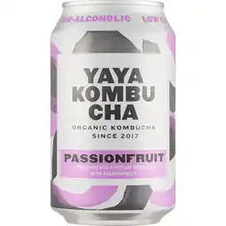 Jumbo Yaya Kombucha Passionfruit 330ML aanbieding