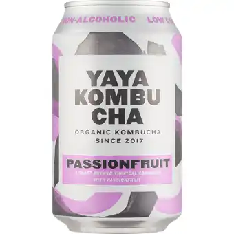 Jumbo Yaya Kombucha Passionfruit 330ML aanbieding