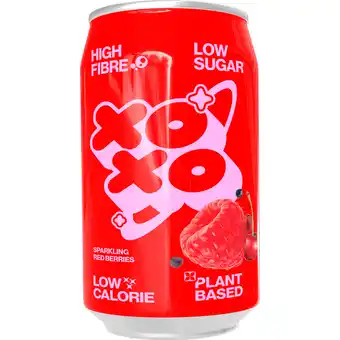Jumbo XOXO Red Berries Sparkling Soda330ML aanbieding