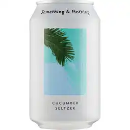 Jumbo Something & Nothing Cucumber Seltzer Drank 330 ml aanbieding
