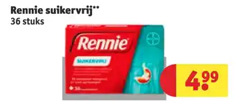 Kruidvat Rennie suikervrij aanbieding