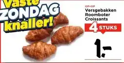Vomar Voordeelmarkt Versgebakken Roomboter Croissants aanbieding