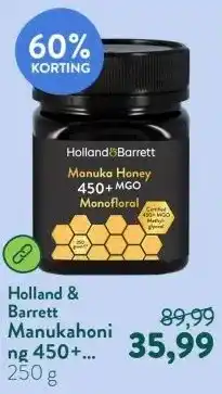 Holland & Barrett Manukahoning 450+ MGO Monofloraal aanbieding