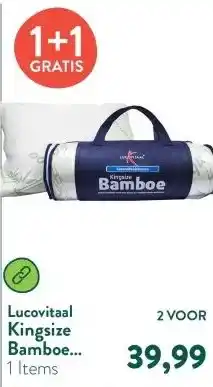 Holland & Barrett Kingsize Bamboe Kussen aanbieding