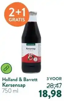 Holland & Barrett Kersensap aanbieding