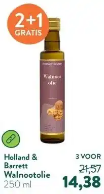 Holland & Barrett Walnootolie aanbieding