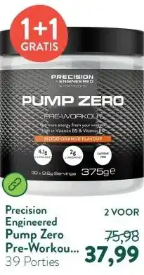 Holland & Barrett Pump Zero Pre-Workout Bloedsinaasappelsmaak - 375g aanbieding
