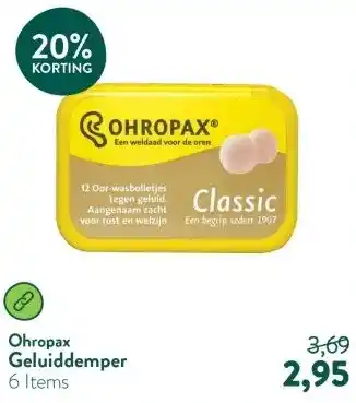 Holland & Barrett Geluiddemper aanbieding