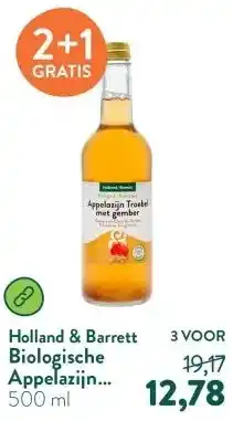 Holland & Barrett Biologische Appelazijn Troebel Gember aanbieding