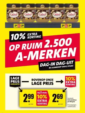 Nettorama Calvé pindakaas pot 350 gram aanbieding