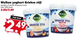 Coop Melkan yoghurt Griekse stijl aanbieding