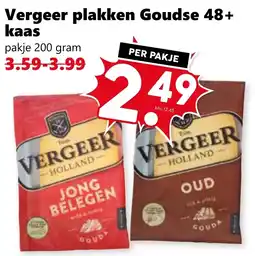 Coop Vergeer plakken Goudse 48+ kaas aanbieding