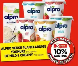 Vomar Voordeelmarkt ALPRO VERSE PLANTAARDIGE YOGHURT OF MILD & CREAMY aanbieding