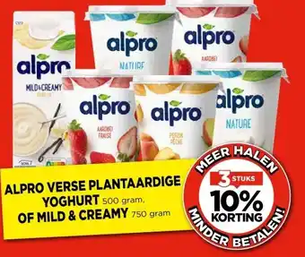Vomar Voordeelmarkt ALPRO VERSE PLANTAARDIGE YOGHURT OF MILD & CREAMY aanbieding