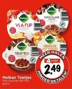 Vomar Voordeelmarkt Melkan Toetjes aanbieding