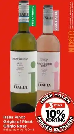 Vomar Voordeelmarkt Italia Pinot Grigio of Pinot Grigio Rosé aanbieding