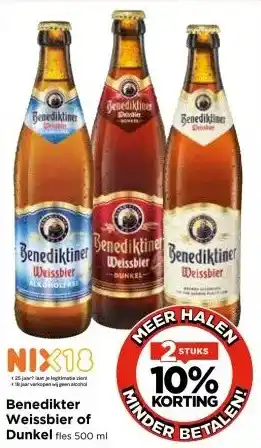 Vomar Voordeelmarkt Benedikter Weissbier of Dunkel aanbieding