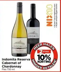 Vomar Voordeelmarkt Indomita Reserva Cabernet of Chardonnay aanbieding