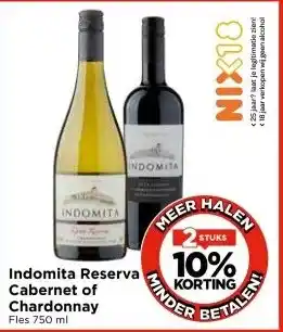 Vomar Voordeelmarkt Indomita Reserva Cabernet of Chardonnay aanbieding