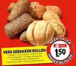 Vomar Voordeelmarkt VERS GEBAKKEN BOLLEN aanbieding