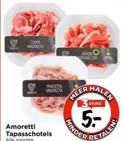 Vomar Voordeelmarkt Amoretti Tapasschotels aanbieding
