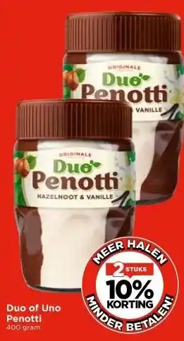 Vomar Voordeelmarkt Duo of Uno Penotti aanbieding