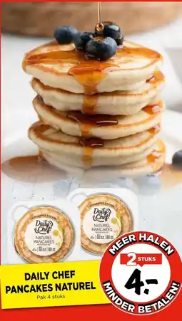 Vomar Voordeelmarkt DAILY CHEF PANCAKES NATUREL aanbieding