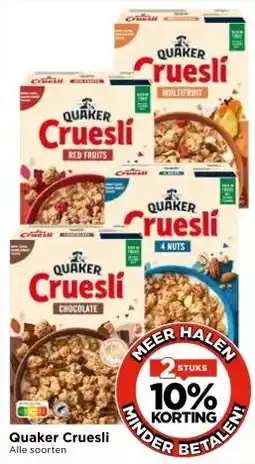 Vomar Voordeelmarkt Quaker Cruesli aanbieding
