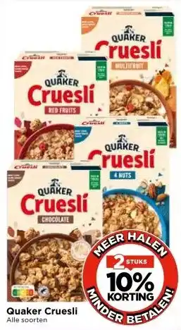 Vomar Voordeelmarkt Quaker Cruesli aanbieding