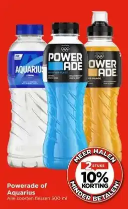 Vomar Voordeelmarkt Powerade of Aquarius aanbieding