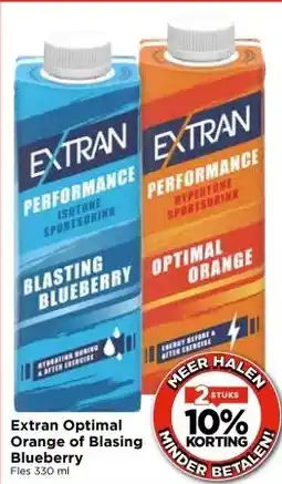 Vomar Voordeelmarkt Extran Optimal Orange of Blasing Blueberry aanbieding