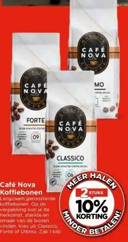 Vomar Voordeelmarkt Café Nova Koffiebonen aanbieding