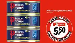Vomar Voordeelmarkt Princes Tonijnstukken MSC aanbieding