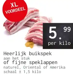 Naanhof Heerlijk buikspek of fijne speklappen aanbieding