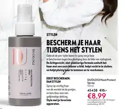 Oriflame DUOLOGI Heat Protect Spray aanbieding