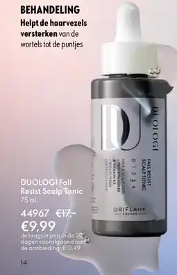 Oriflame DUOLOGI Fall Resist Scalp Tonic aanbieding