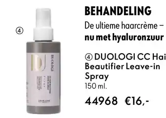 Oriflame DUOLOGI CC Hair Beautifier Leave in Spray aanbieding