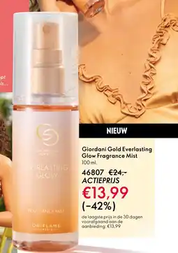 Oriflame Giordani Gold Everlasting Glow Fragrance Mist aanbieding
