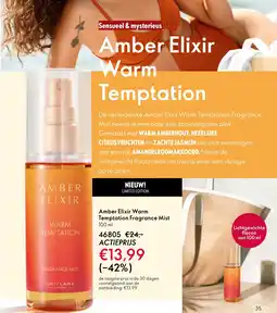 Oriflame Amber Elixir Warm Temptation Fragrance Mist aanbieding