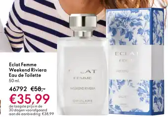 Oriflame Eclat Femme Weekend Riviera Eau de Toilette aanbieding