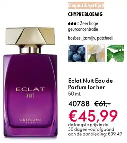 Oriflame Eclat Nuit Eau de Parfum for her aanbieding