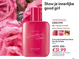 Oriflame Every Me Sweetheart Rose Eau de Toilette aanbieding