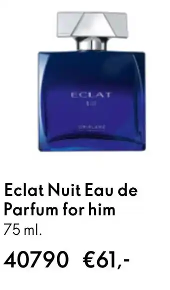 Oriflame Eclat Nuit Eau de Parfum for him aanbieding