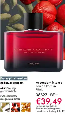 Oriflame Ascendant Intense Eau de Parfum aanbieding